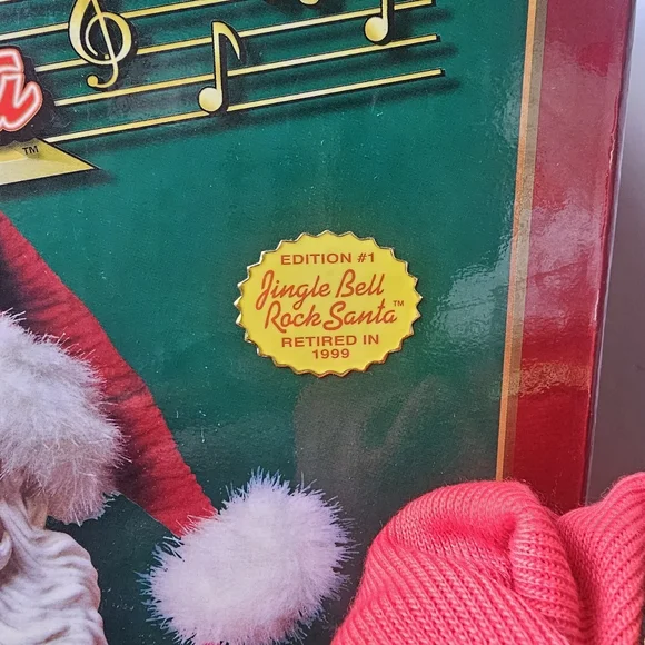 Jingle Bell Rock Santa Musical Animated Christmas Decor Vintage Decorations - Picture 9 of 10